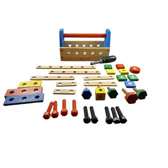 Melissa & Doug Other - ​Melissa & Doug Take-Along Tool Kit / Coffret Outils Bois & Plastique 34 pcs